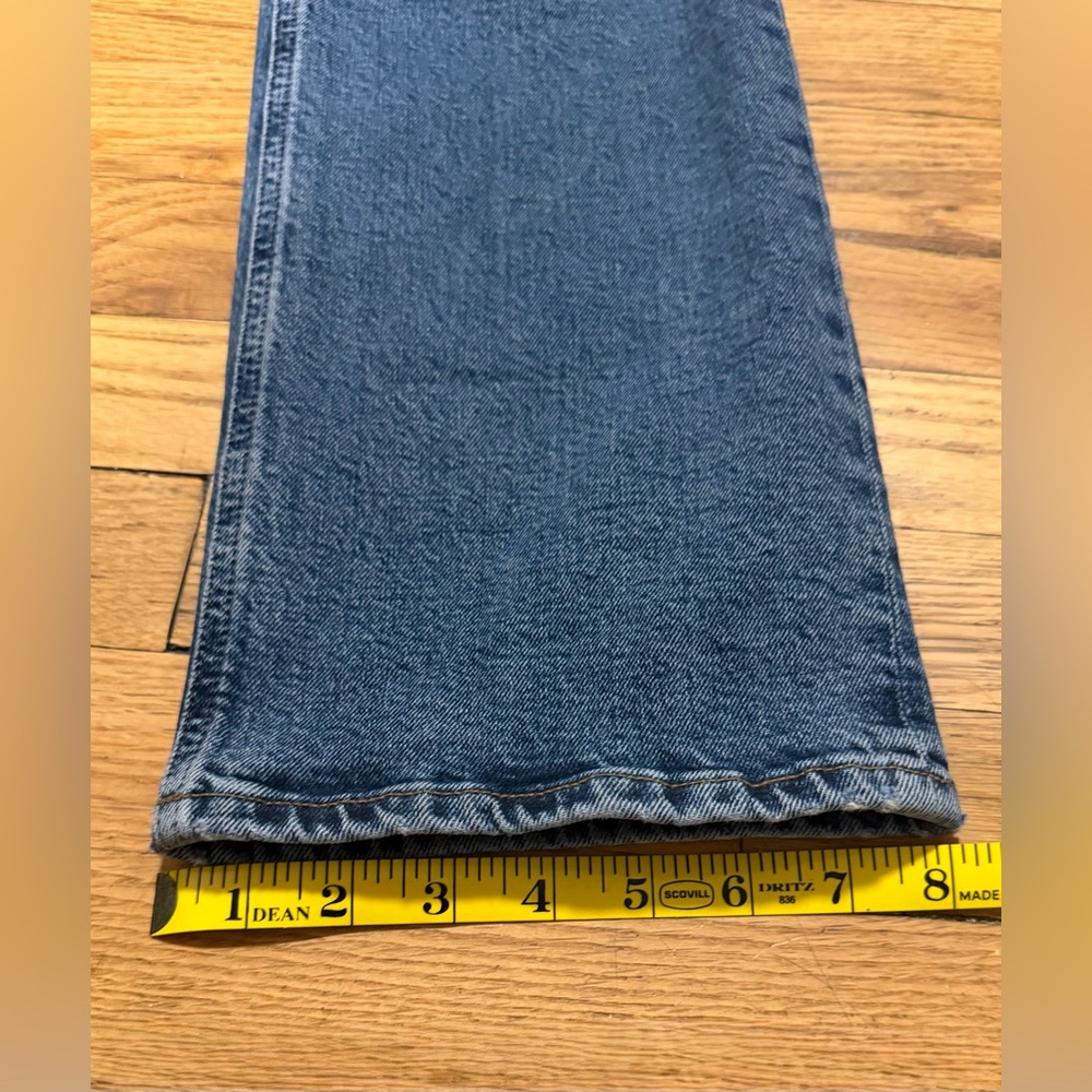 AGOLDE VINTAGE HIGH RISE BOOTCUT ORGANIC COTTON JEANS IN ‘PROPHECY’ - Picture 7 of 16